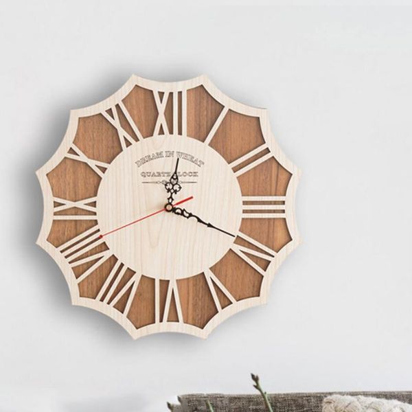 

wall clocks large vintage clock silent living room modern design wood watch vreative antique zegar decorations zb5wc