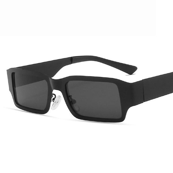 

sunglasses doisyer fashionable steel skin metal square fashion, White;black