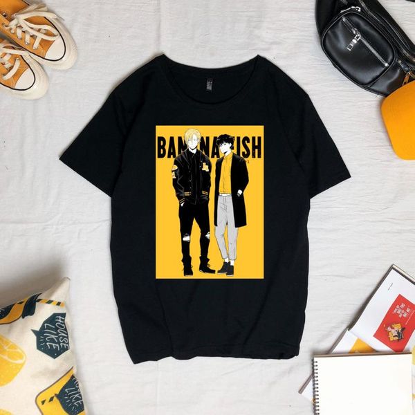 

banana fish ash lynx eiji okumura anime essential t-shirt, White;black