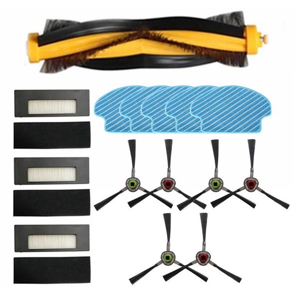 

vacuum cleaners main roller side brush hepa filter mop cloth for ecovacs deebot de55 de53 de6g robot cleaner parts brushes