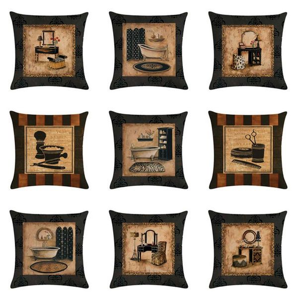 

european retro dressing table series linen pillowcase home decoration sofa cushion cover wedding supplies pillowcover bedding cushion/decora