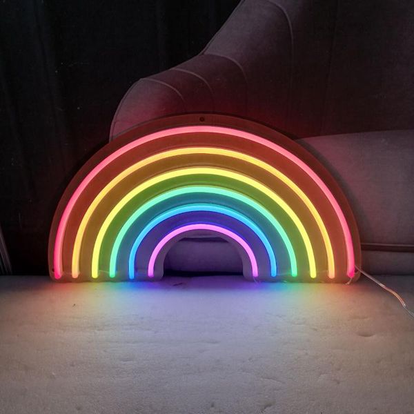 

other lighting bulbs & tubes rainbow acrylic custom neon light lamp sign beer bar handmade decorate home wall room windows tube artwork