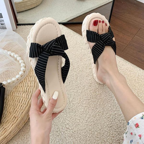 

slippers shoes women for swimming pool pantofle low slides fashion soft beach rubber flat 2021 luxury fabric rome pu basic, Black