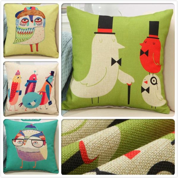 

17.7inch cartoon print cushion cover 45*45cm outdoor pillowcase home beds decors car chair sofa seat back throw hold pillow case cushion/dec