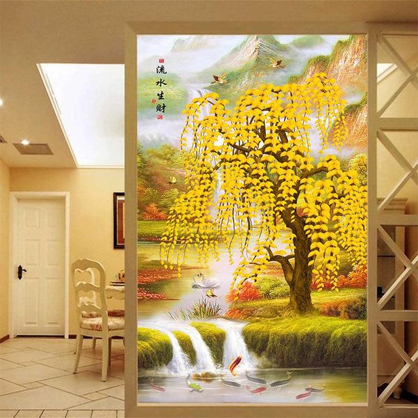 

wallpapers customized 3d beautiful autumn tree scenery po wallpaper silk cloth hd pattern for living room corridor hallway screen decor