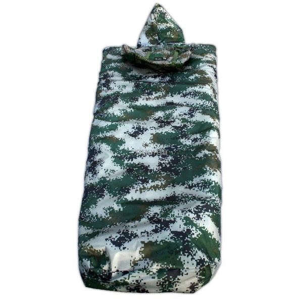 

outdoor waterproof breathable camouflage nylon thick down cotton sleeping bag indoor lunch break mummy 3 season bags