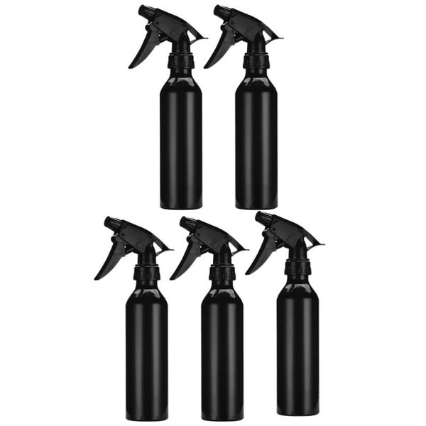 

storage bottles & jars 5pcs 250ml multifunctional spray aluminum alloy empty refillable mist sprayer (black)