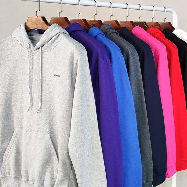 

men's hoodies & sweatshirts autumn winter fleece velvet women men cotton sportswear fashion hood casual streetwear homme femme, Black