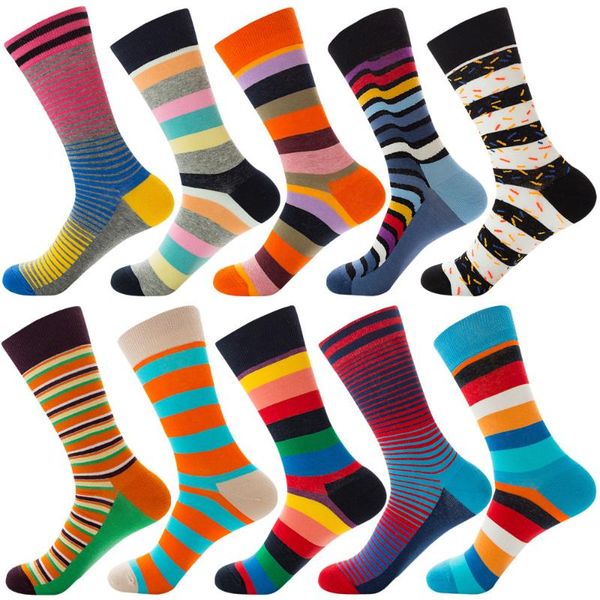 

men's socks stripe happy men women cotton funny crew personality painting zebra pattern female male harajuku skateboard, Black