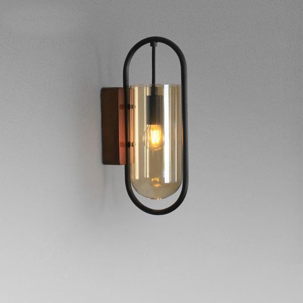

wall lamps wooden chassis led retro lamp b&b el nordic minimalist bedroom corridor light luxury street bedside