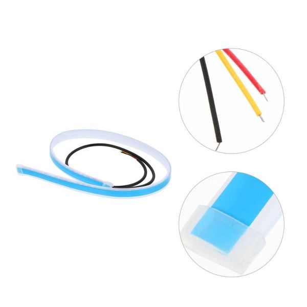 

interior&external lights 2pcs silicone daytime running car headlight turn signal