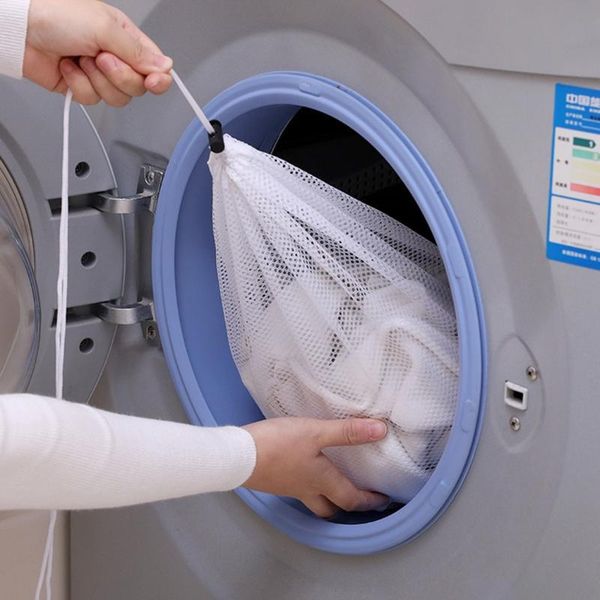 

mesh laundry bag net bags reusable thickened wash washing machine