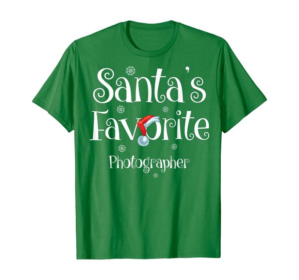 

santa's favorite pgrapher job xmas gifts t-shirt, White;black