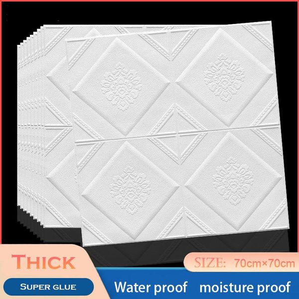 

wall stickers 70x70cm3d waterproof and mildew proof brick room decoration covering living bedroom children's diy wallpapers