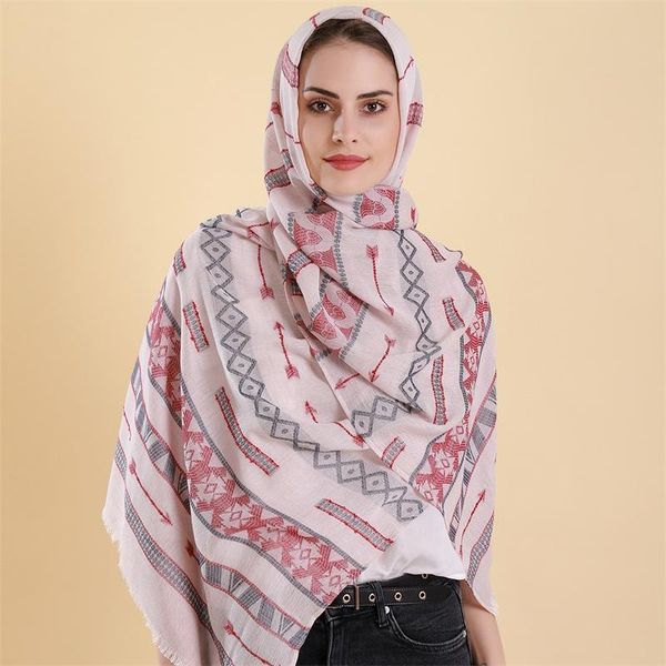 

scarves 2021 rayon jacquard thin scarf muslim headscarf, Blue;gray