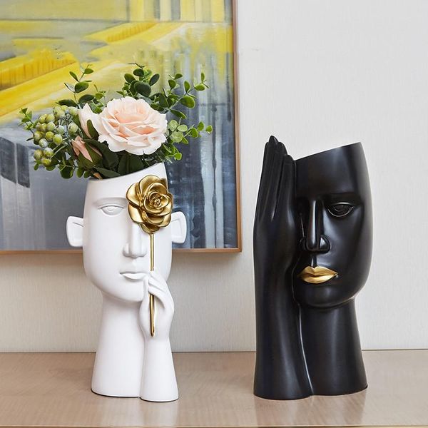 

vases modern resin vase decoration art living room home decorations wedding flower arrangement simple accessories