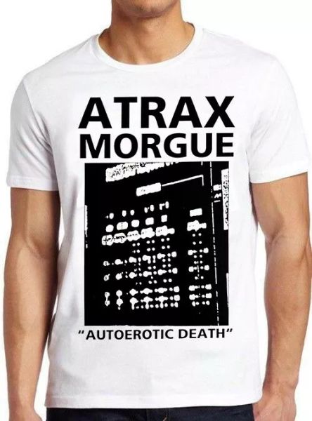 

atrax morgue music retro cool tee t shirt 3040, White;black