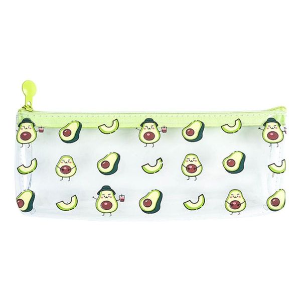 

cute pvc pencil case avocado box bag school supplies stationery n7ma bags