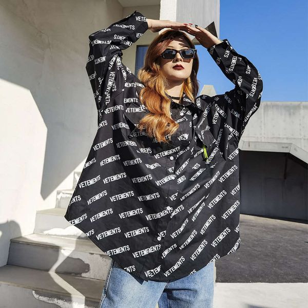 

black loose style shirt women's autumn fashion letter printed top, Black;brown