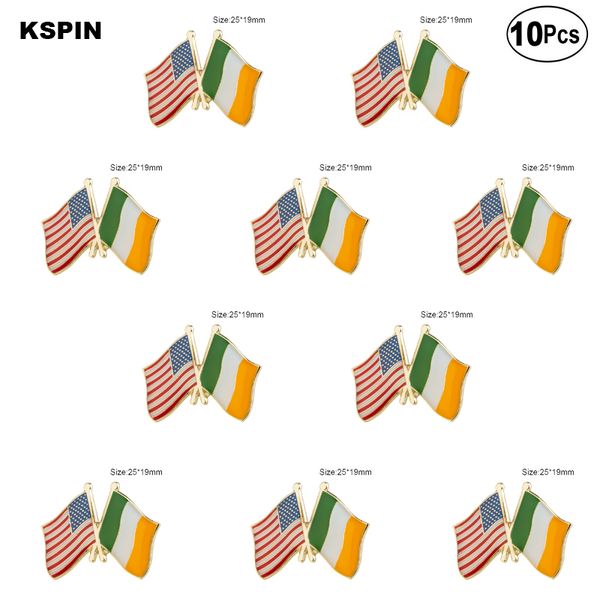 

u.s.a ireland lapel pin flag badge brooch pins badges 10pcs a lot xy0288-1, Gray