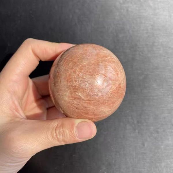 

sell pink monstone ball nature mine crystal stone sphere for healing decor decorative objects & figurines