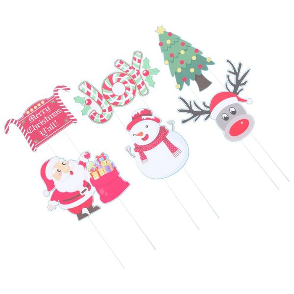 

greeting cards 6pcs christmas yard signs holiday winter garden decoration