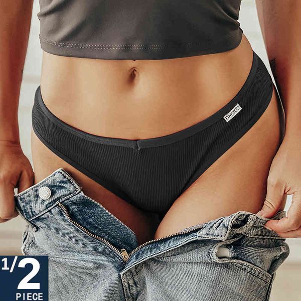 

finetoo 1/2pcs cotton lingerie pantys underwear for women low-rise bikini briefs female underpants -xl panties 2021, Black;pink