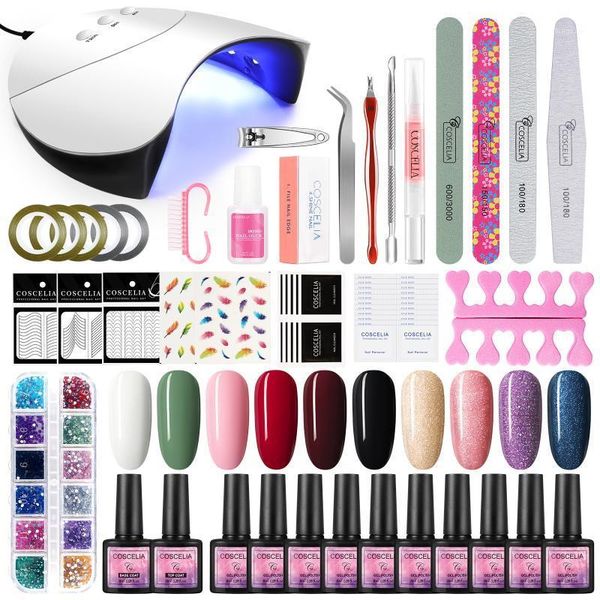 

nail polish set manicure kit with drill machine dryer gel all for tools1