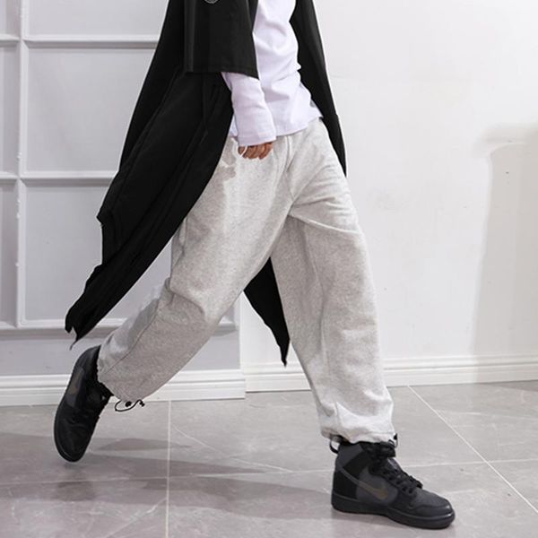 

men's pants summer fashion loose straight casual sport large street europe and america, Black