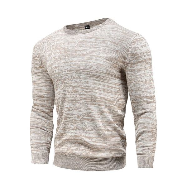 

men's sweaters 2021 cotton pullover o-neck sweater fashion solid color winter slim men navy knitwear, White;black