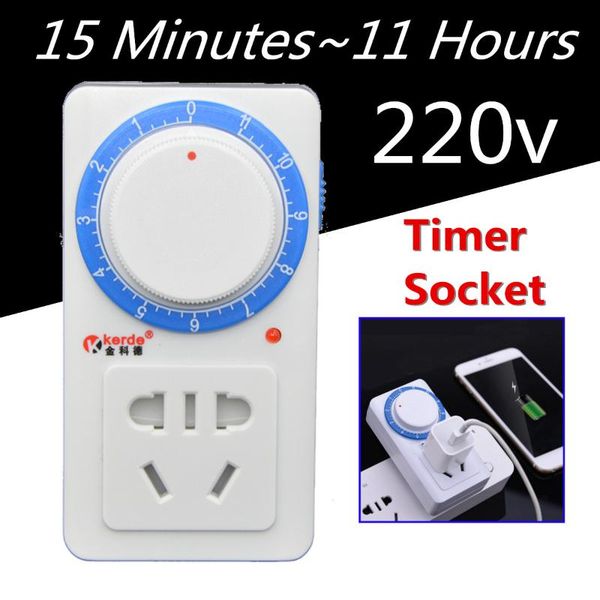 

timers ac 220v 10a 11 hour timer switch socket countdown indoor control lighting plug-in mechanical timing electronic device