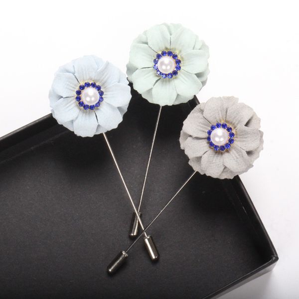 

luxury designers charming versatile new styling super fiber material three-layer high-end suit with brooch men's and women's cloth, Gray