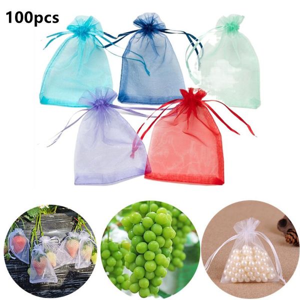 

gift wrap 50/100pcs wholesale bags for jewelry packaging christmas wedding party candy garden vegetable fruit grow bag