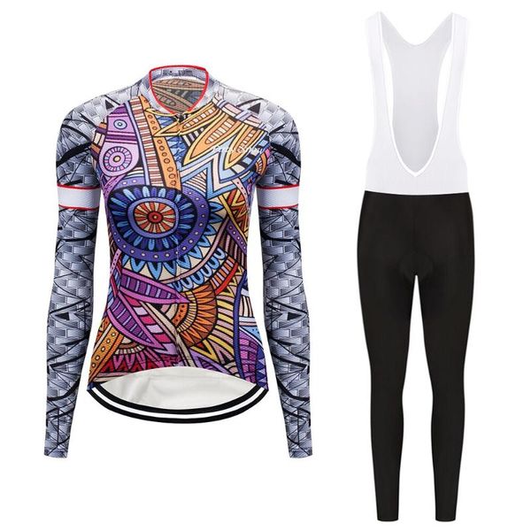 

racing sets woman long sleeve cycling set mountain bike clothing spring autumn bicycle jerseys clothes maillot ropa ciclismo mujer, Black;blue