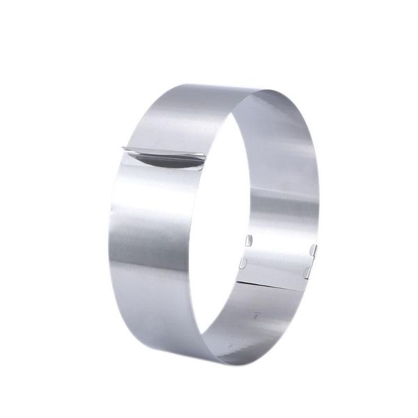 

cake tools 1 pcs stainless steel round circle mold pastry tool mould adjustable baking convenient and safe