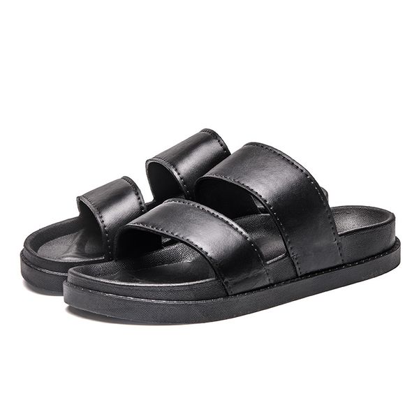 

men slippers beach slides shoes rubber sandals women cushioning foam outdoor indoor platform sports trainers size 36-45, Black
