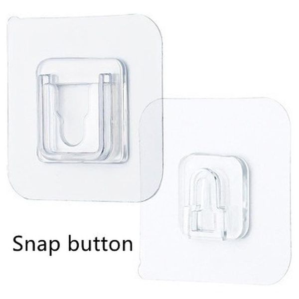 

hooks & rails 10 pairs/set double-sided adhesive wall hanger strong transparent suction sucker holder for kitchen bathroom