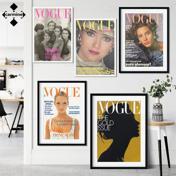 

paintings modern beauty magazine wall art nordic vogue canvas print pictures retro poster and for home interior decor