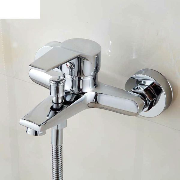 

wall mounted bathtub faucet waterfall bath brass chrome finish shower mixer and cold water fyb011 bathroom sets