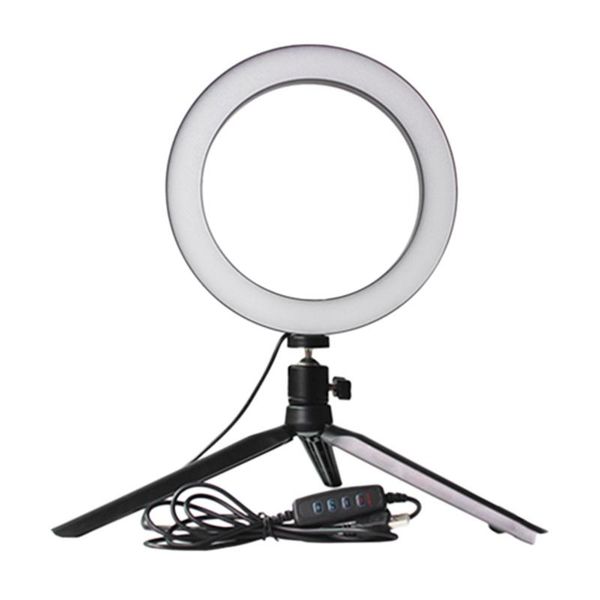 

dimmable led lighting pographic studio selfie ring light 3200k-5500k with camera po usb cable and mini tripod flashes