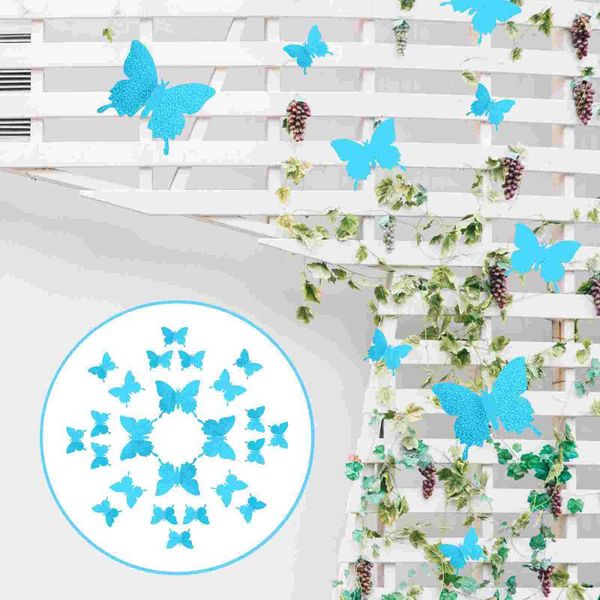 

wall stickers 24pcs simulation of 3d flash background decorations pastes