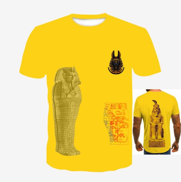 

men's t-shirts harajuku style funny t shirts short sleeve fashion shirt pharaoh printed t-shirt casual streetwear tees for men/women 3, White;black