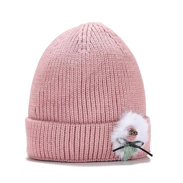 

solid color warm baby hat girl knit cap fashion children caps & hats, Yellow