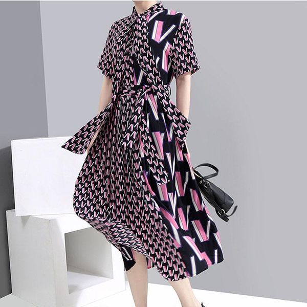 

casual dresses women's clothing spring summer women dress 2021 stitching fashion floral medium length long sleeve nbh44, Black;gray