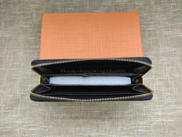 

women long wallets fashion men purse classic clutch single zipper card holder purses with box262l, Red;black