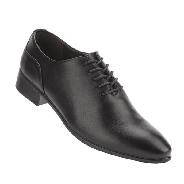 

dress shoes mazefeng 2021 classic leather men's suits fashion lace-up men oxfords business, Black
