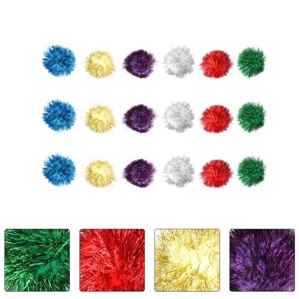 

cat toys 18pcs pom balls bite-resistant teaser pet supplies