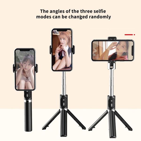 

multifunctional selfie rack tripod bluetooth remote controlling bracket with complementary lamp phone balance stabilizer monopods