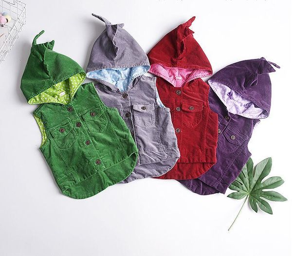 

waistcoat 2021 spring baby vest corduroy boy animal born fashion style girl 1pc, Camo