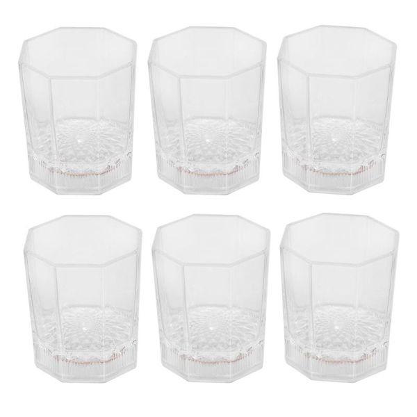 

6pcs luminescence water cup transparent cups simple 150ml bottles